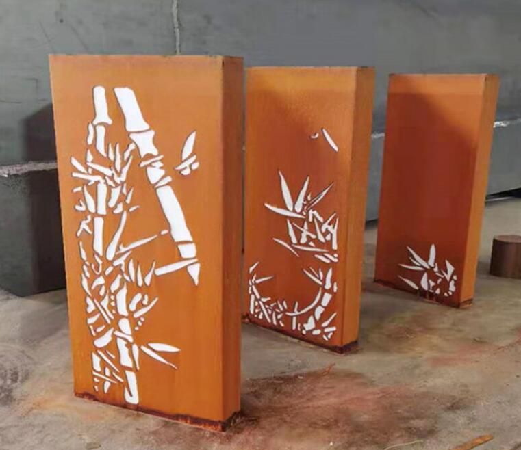 肃北锈钢板灯箱