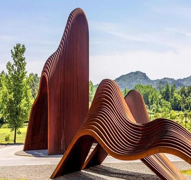 肃北锈钢板造型